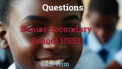SS1 Examination Question First Term EduDelight