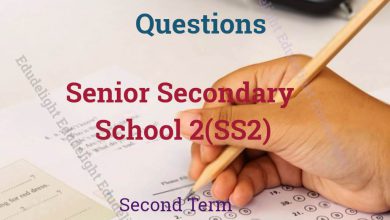 SS2 Exam Questions Second Term Edu Delight