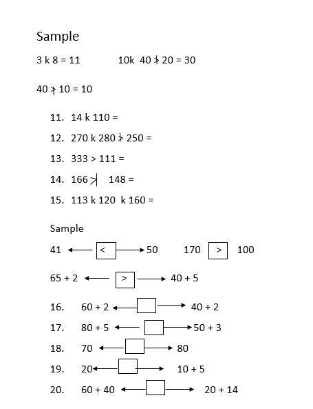 Basic 3 quantitative exam questions third term 9