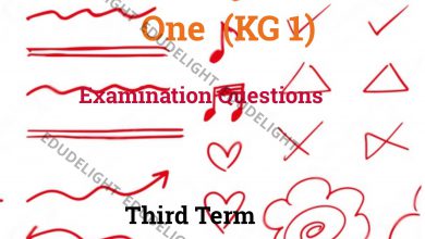 KG 1 Exam Questions Third Term Edudelight