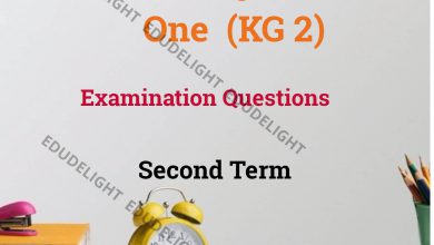 KG 2 Exam Questions Second Term Edudelight