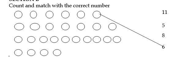 count and match with the correct letter